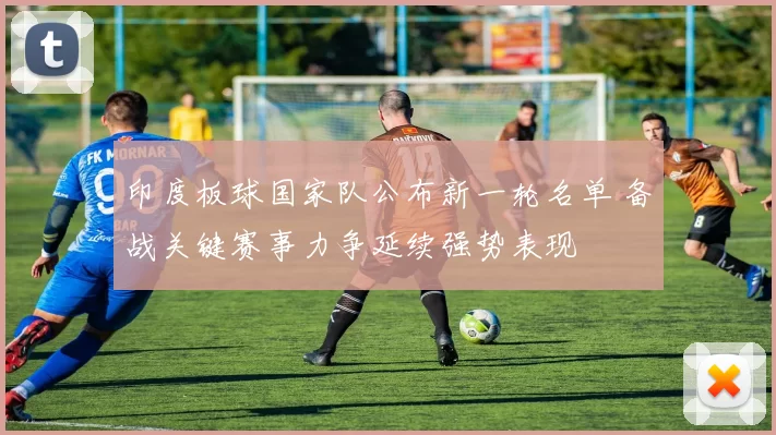 印度板球国家队公布新一轮名单 备战关键赛事力争延续强势表现